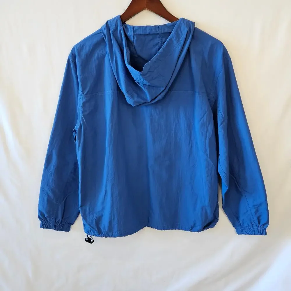 Levi's Gold Tab Windbreaker Hoodie Jacket Blue Size Small
